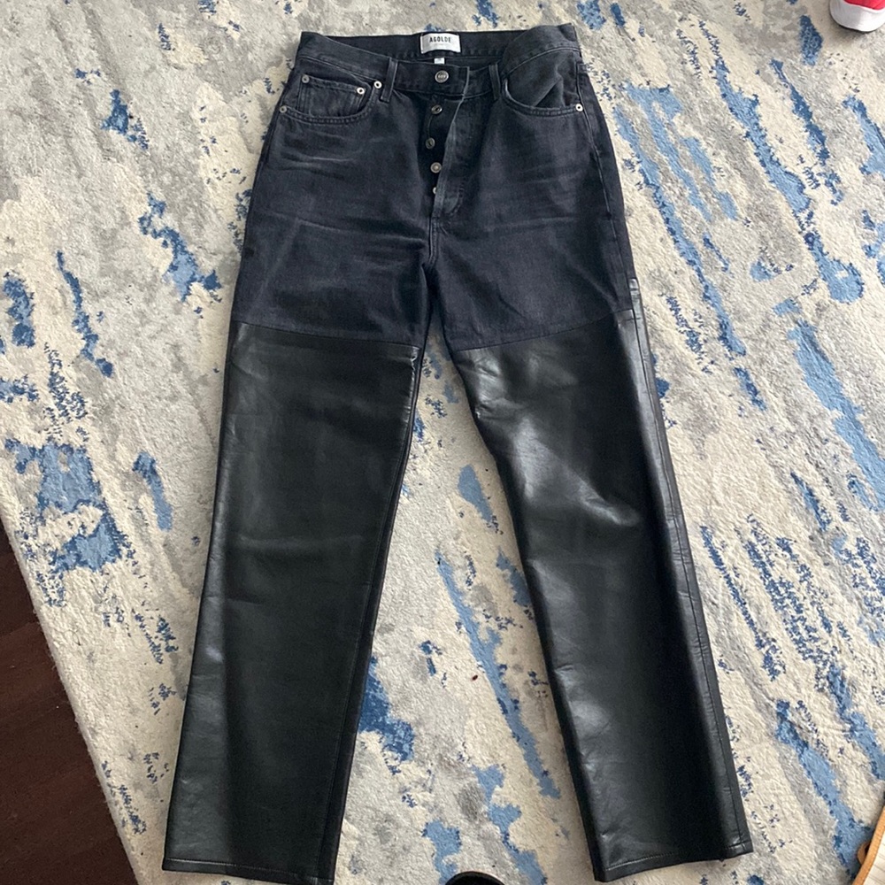 Agolde Half Leather Pant
